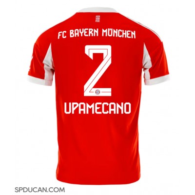 Muški Nogometni Dres Bayern Munich Dayot Upamecano #2 Domaci 2025-26 Kratak Rukav Muški Nogometni Dres Bayern Munich Dayot Upamecano #2 Domaci 2025-26 Kratak Rukav